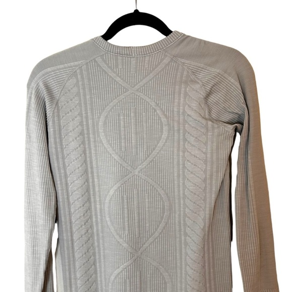 Lululemon Rest Less Pullover- Heathered Silver Spoon- Size 8 - Picture 12 of 14